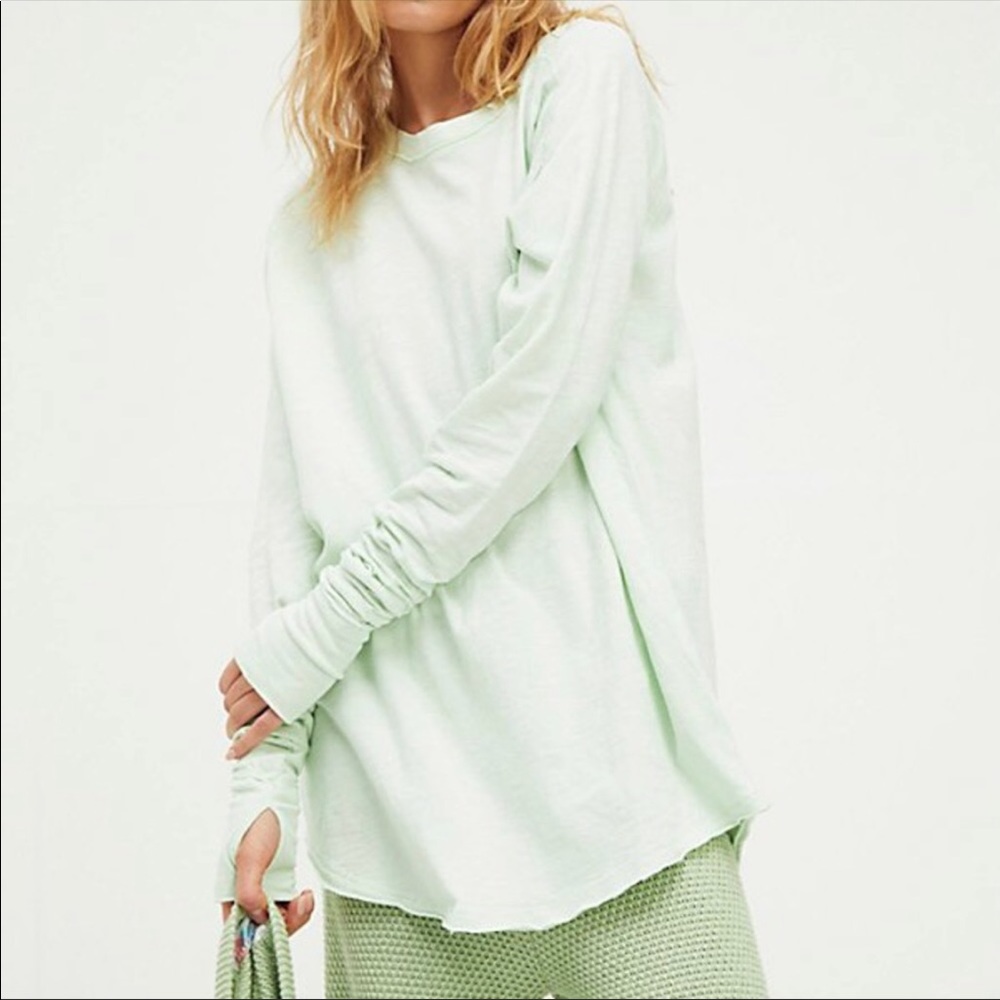 We The Free Arden Tee in Succulent size med